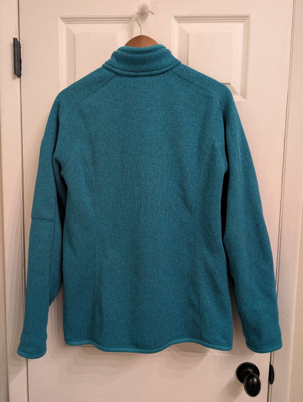 Patagonia Women's XL Better Sweater Full Zip Jacket Teal Pockets - Picture 3 of 5